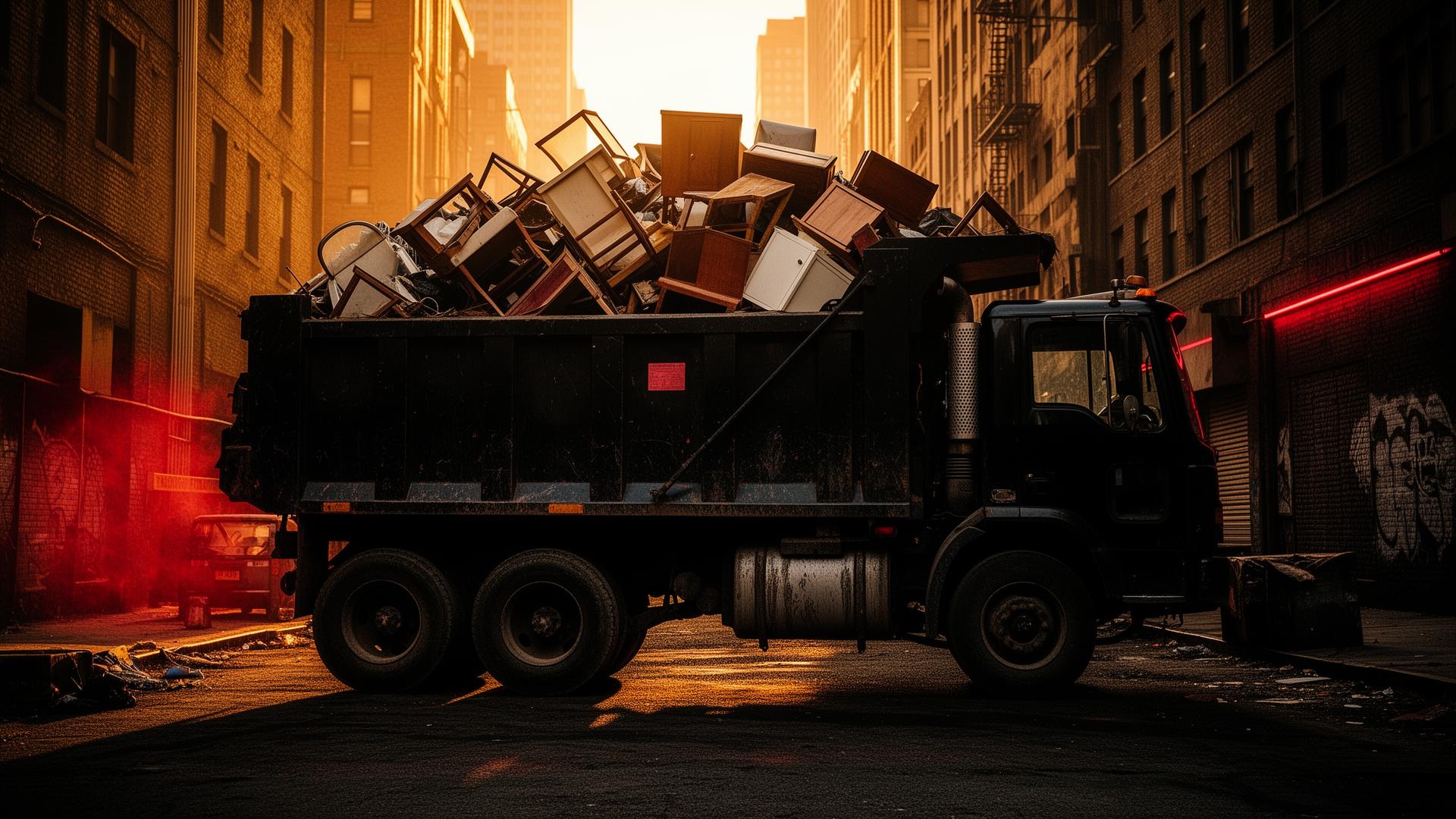 Junk removal truck
